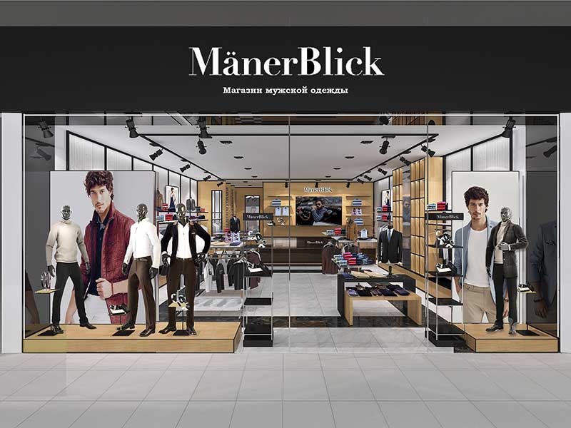 Дизайн-проект магазина мужской одежды ManerBlick в ТРК &quot;Метрополис&quot; Москва